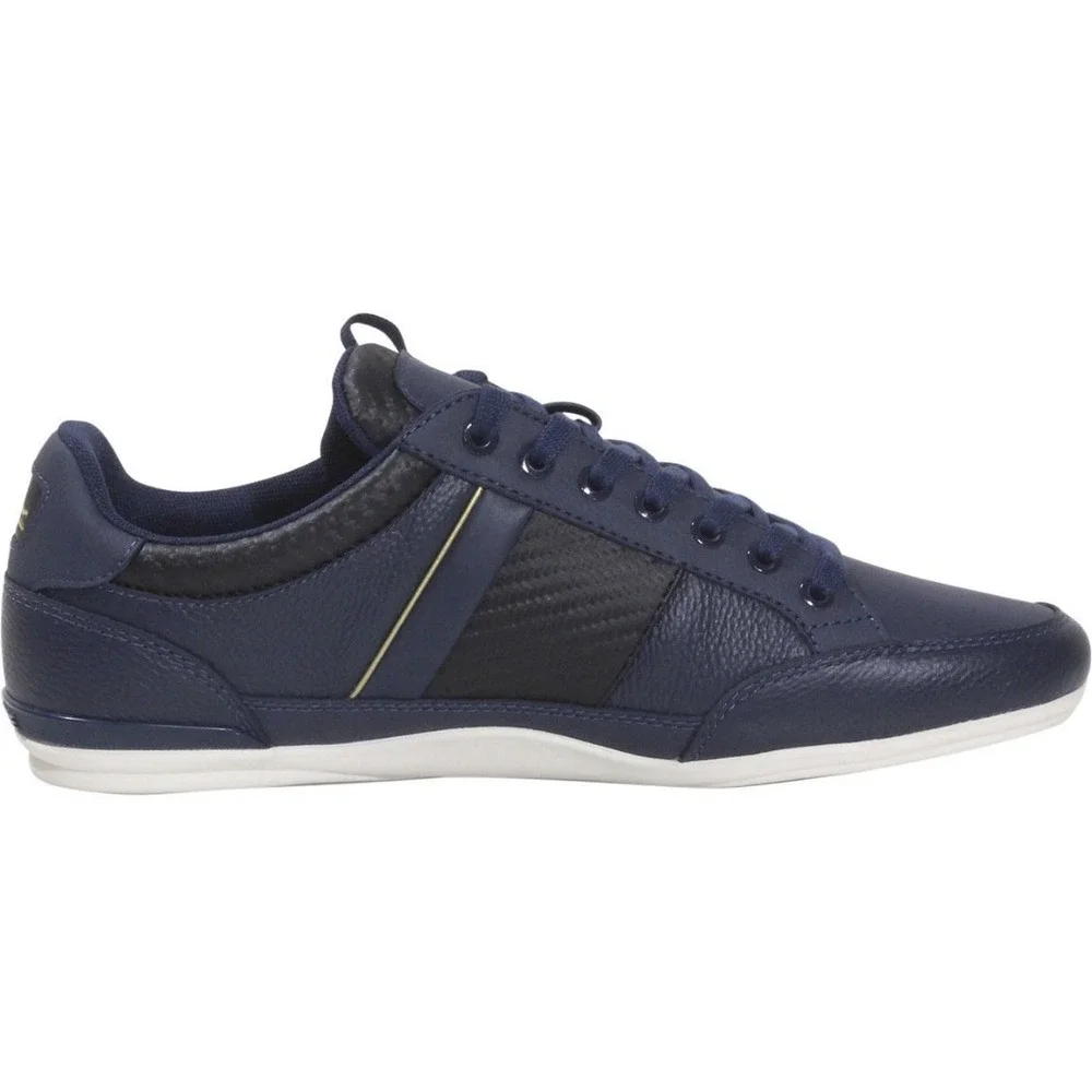 Lacoste Men's‎ Chaymon-0120-1 Sneakers Low Top Navy/Black Size 13